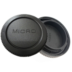 Задняя крышка для объективов micro 4/3 + крышка байонета камеры micro 4/3