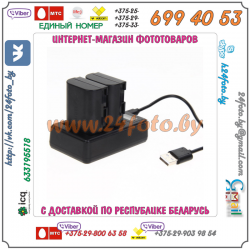 Двойное зарядное устройство USB для аккумуляторов LP-E8 (Canon EOS: 550D, 600D, 650D, 700D, X4, X5, X6i, X7i, Rebel T2i, T3i, T4i, T5i)
