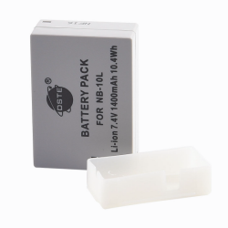 Аккумулятор DSTE NB-10L 1400mAh  7.4V  10.4Wh для камер Canon