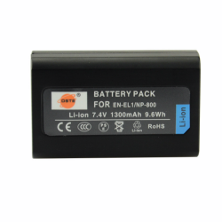 Аккумулятор DSTE EN-EL1 1300mAh  7.4V  9.6Wh для камер Nikon