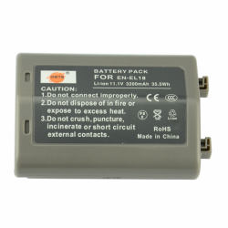 Аккумулятор DSTE EN-EL18 3200mAh  11.1V  35.5Wh для камер Nikon