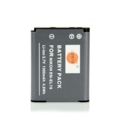 Аккумулятор DSTE EN-EL19 1300mAh  3.7V  4.8Wh для камер Nikon