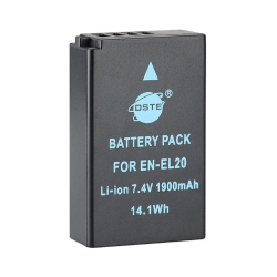 Аккумулятор DSTE EN-EL20 1900mAh  7.4V  14.1Wh для камер Nikon