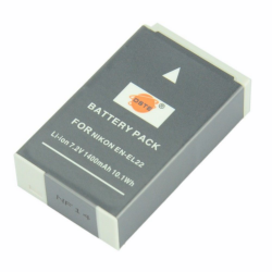 Аккумулятор DSTE EN-EL22 1400mAh  7.2V  10.1Wh для камер Nikon