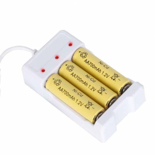 Зарядное устройство USB для 3-х Ni-MH аккумуляторов типа AA, AAA (LR-6, LR-3)