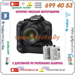 Батарейный блок BG-E8 + 2 LP-E8 2100mAh  для фотокамеры Canon EOS 550D, 600D, 650D, 700D