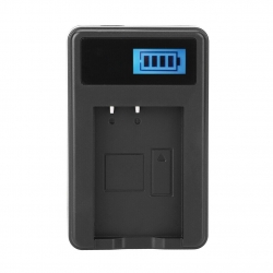 Зарядное устройство USB LCD для аккумулятора LP-E6 (Canon EOS: 90D, 80D, 60D, 70D, 6D, 6D mark II, 7D, 7D mark II, 5D mark II, 5D mark III, 5D mark IV, 5DS, 5DR, EOS R, EOS Ra)