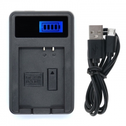 Зарядное устройство USB LCD для аккумулятора LP-E10 (Canon EOS: 1100D, 1200D, 1300D, 2000D, 4000D)