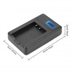 Зарядное устройство USB LCD для аккумулятора LP-E10 (Canon EOS: 1100D, 1200D, 1300D, 2000D, 4000D)