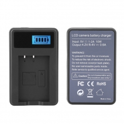Зарядное устройство USB LCD для аккумулятора LP-E10 (Canon EOS: 1100D, 1200D, 1300D, 2000D, 4000D)