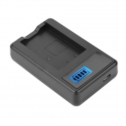 Зарядное устройство USB LCD для аккумулятора LP-E10 (Canon EOS: 1100D, 1200D, 1300D, 2000D, 4000D)