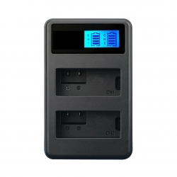 Двойное зарядное устройство USB для АКБ NP-W126 (FUJIFILM: HS50, HS35, HS33, HS30EXR, X-A1, X-A2, X-A3, X-A10, X-E1, X-E2, X-Pro1, X-Pro2, X-M1, X-T1, X-T10, X-T20, X-T2)