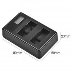 Двойное зарядное устройство USB для АКБ NP-W126 (FUJIFILM: HS50, HS35, HS33, HS30EXR, X-A1, X-A2, X-A3, X-A10, X-E1, X-E2, X-Pro1, X-Pro2, X-M1, X-T1, X-T10, X-T20, X-T2)