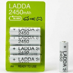 Аккумуляторы LADDA 2450mAh Ni-MH AA (4 шт в комплекте)