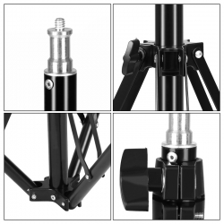 Стойка осветительная Grifon LS 190 F (50 - 190см, D=29-25-22-19мм, 4-х секционная) без чехла